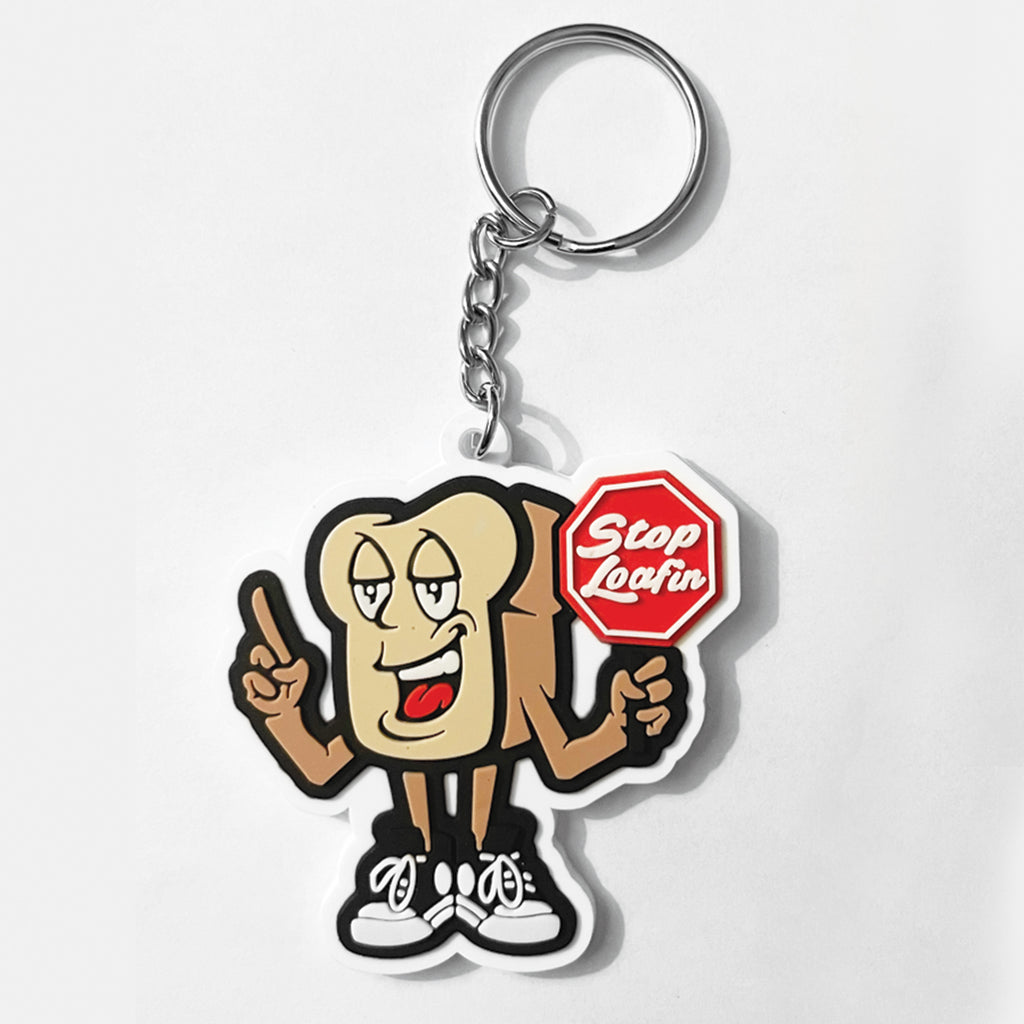 Stop Loafin Bread Man Keychains