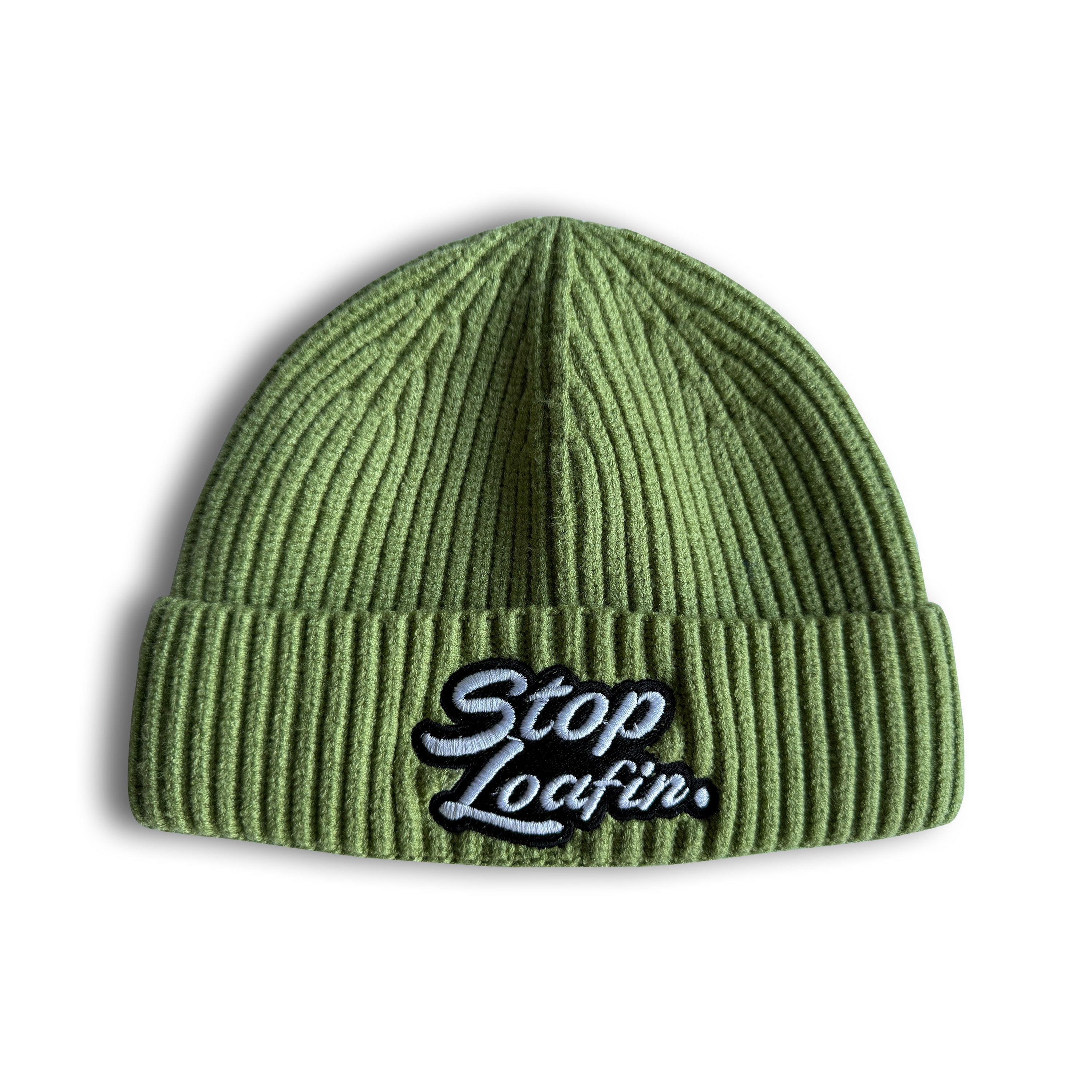 Stop Loafin Fisherman Ribbed Beanie