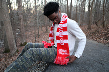 Load image into Gallery viewer, Stop Loafin Soccer Scarf &quot;DO NOW. HUSTLE AND STOP LOAFIN&quot;
