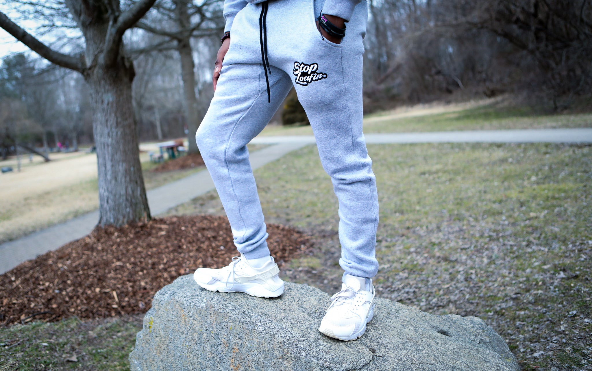 Stop Loafin Joggers Grey