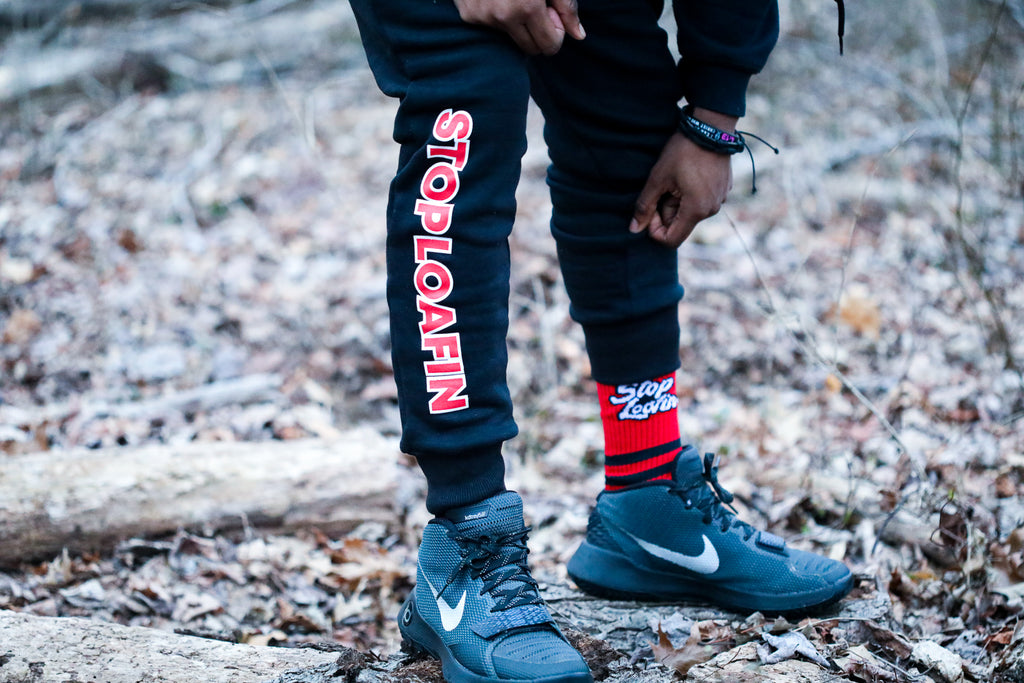 Stop Loafin Joggers Black