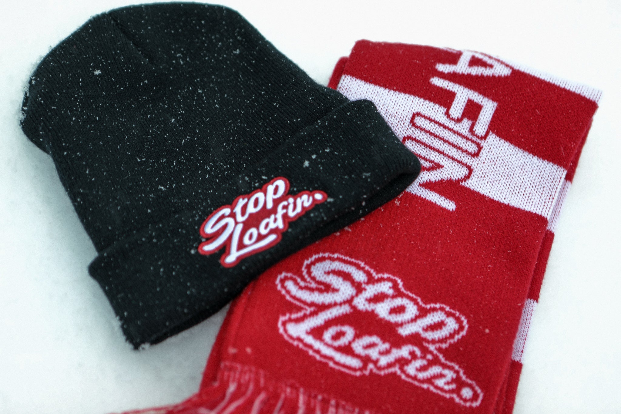 Stop Loafin Soccer Scarf "DO NOW. HUSTLE AND STOP LOAFIN"