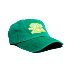 Load image into Gallery viewer, Stop Loafin Logo Lemon Lime Vintage Dad Hat
