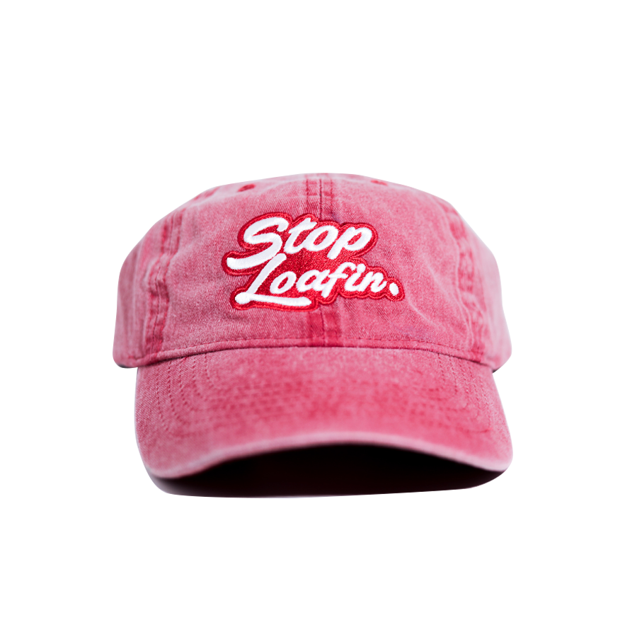Stop Loafin Logo Red Vintage Dad Hat