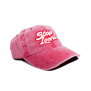 Stop Loafin Logo Red Vintage Dad Hat