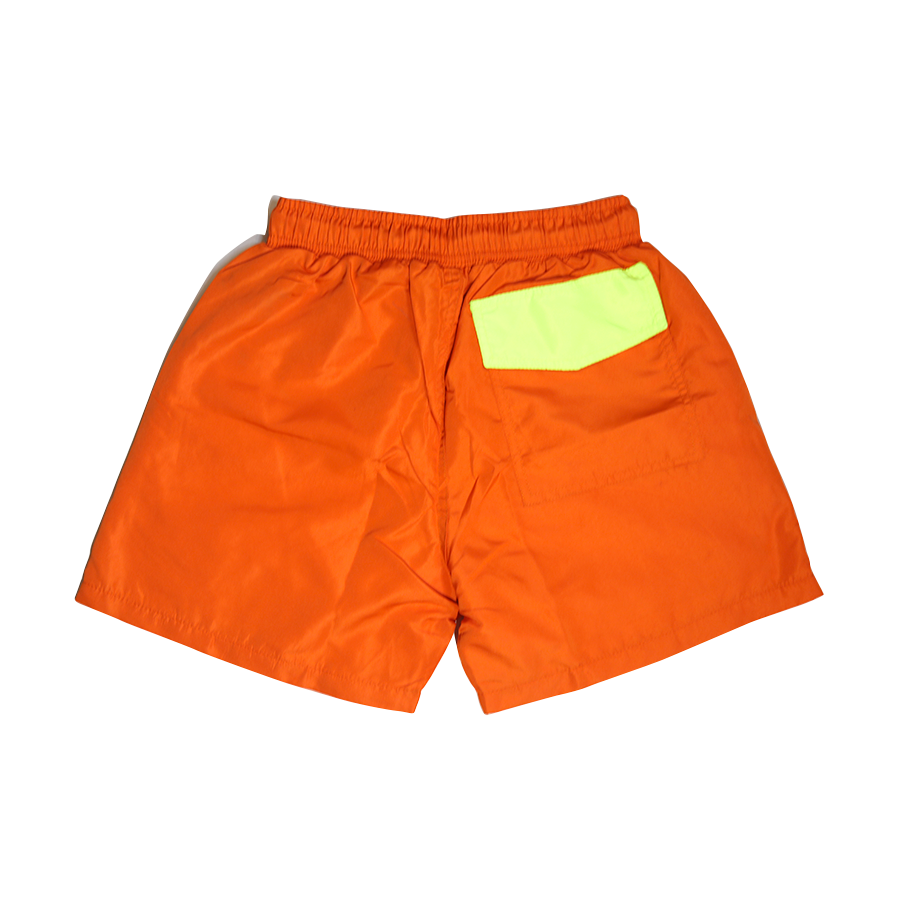 Stop Loafin Orange Racer Highlighter Pocket Shorts