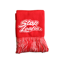 Load image into Gallery viewer, SL Soccer Scarf &quot;DO NOW. HUSTLE AND STOP LOAFIN&quot;
