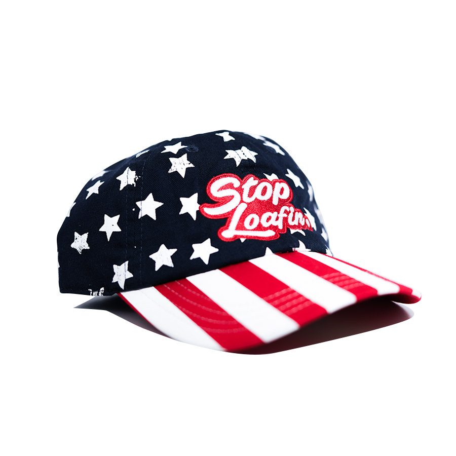 Stop Loafin Logo Stripes and Stars Kids Hat